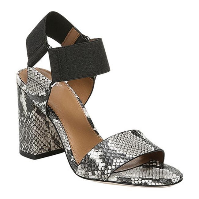 shiny sandals with ankle straps