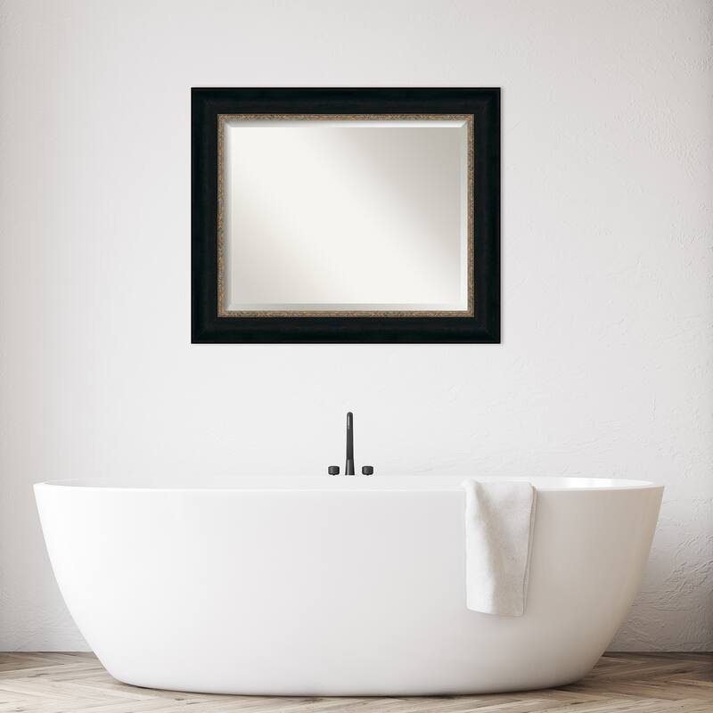 Beveled Bathroom Wall Mirror - Paragon Bronze Frame - Paragon Bronze
