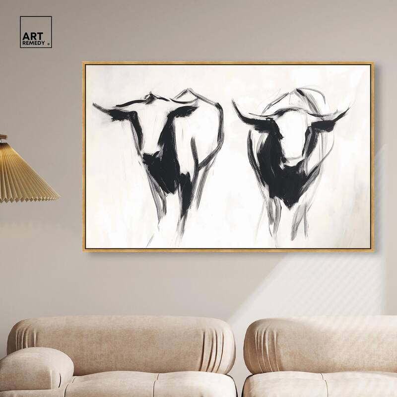 Bovine I Canvas by Art Remedy