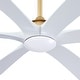 preview thumbnail 14 of 13, Parrot Uncle 72-inch Gold Modern Propeller DC Motor Ceiling Fan with Light and Remote