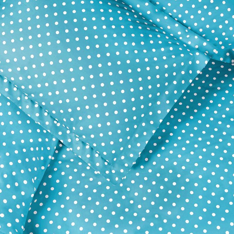 Superior Thread Count 600TC Polka Dot Cotton Blend Duvet Cover Set