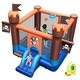 preview thumbnail 2 of 20, Pirate-Themed Inflatable Bounce Castle with Large Jumping Area