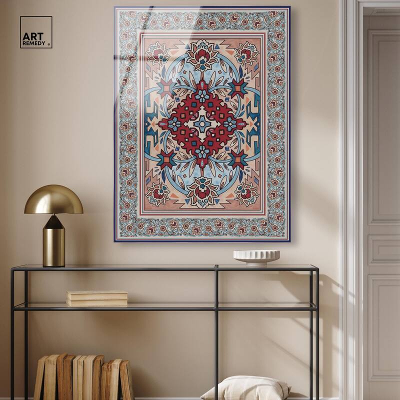 Ornamental bloom Acrylic by Art Remedy, Ready to Hang