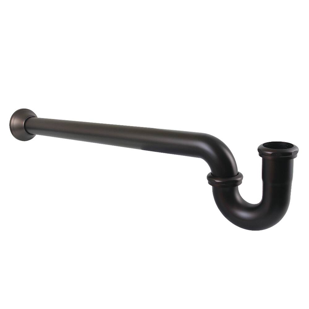 Kingston Brass Vintage 1-1/2 Inch Decor P-Trap with Bell Flange, 24 Inch Length, 18 Gauge