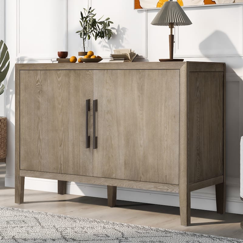 Sideboard with 2 Metal handles and 2 Doors