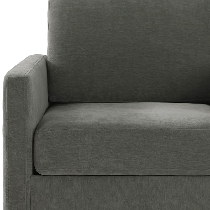 uixe Modern Upholstered Swivel Accent Chair with Pocket Spring Seat