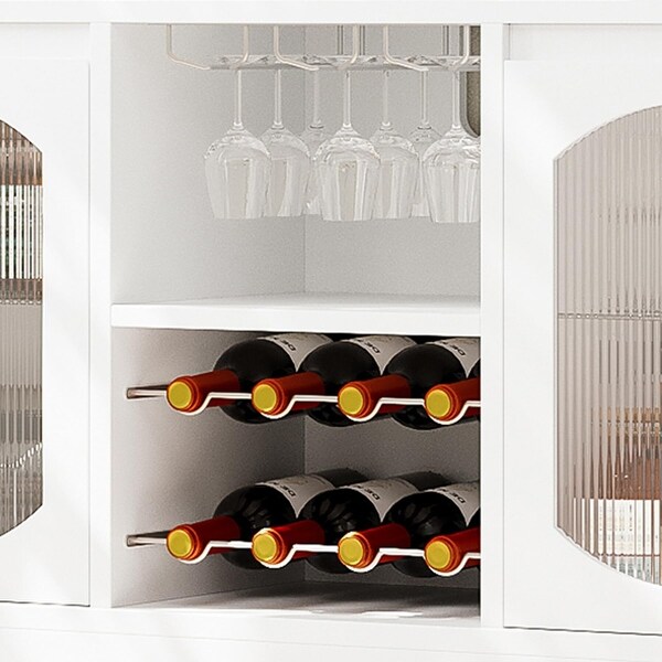Wine Bar Cabinet with LED Light - On Sale - Bed Bath