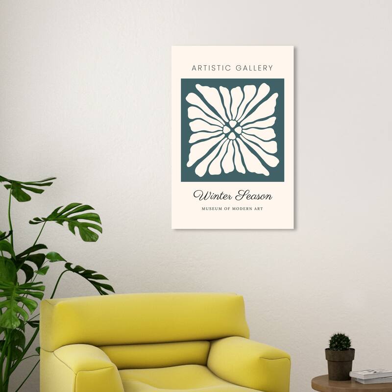 Wynwood Studio Canvas Advertising Artistic Gallery Winter Poster Green Modern & Contemporary Wall Art Canvas Print