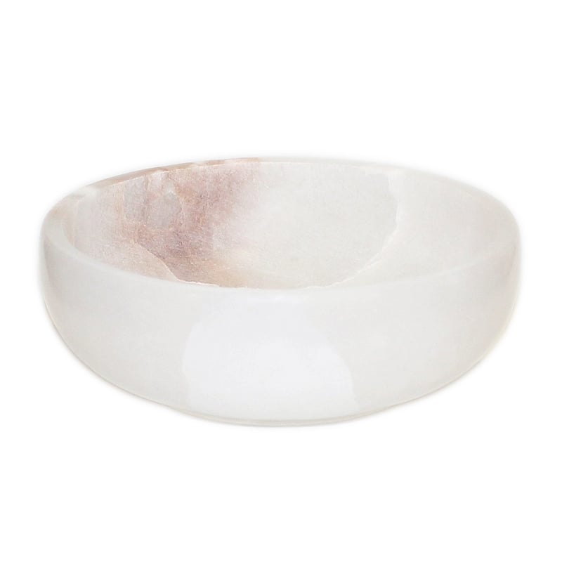 Alabaster Bowl 6"Dia - White