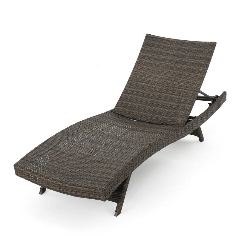 Roomfitters Outdoor Wicker Chaise Lounge Set, Adjustable Reclining Patio Loungers, Weather-Resistant Rattan