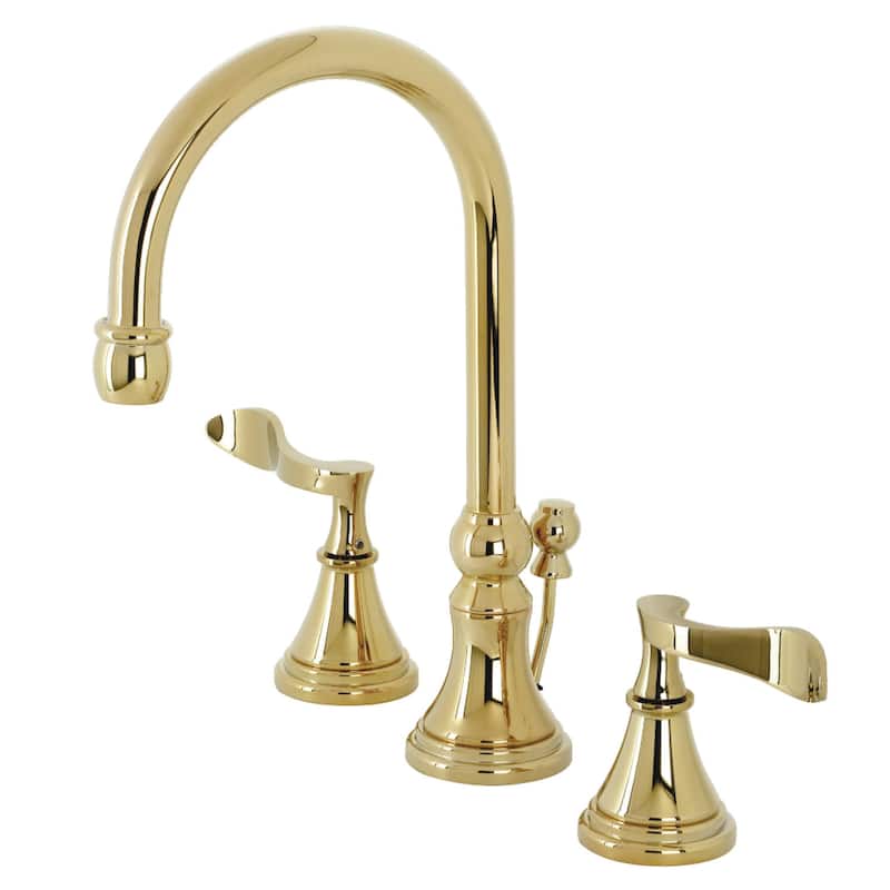 Kingston Brass Century 1.2 GPM Deck Mounted Widespread Bathroom Faucet