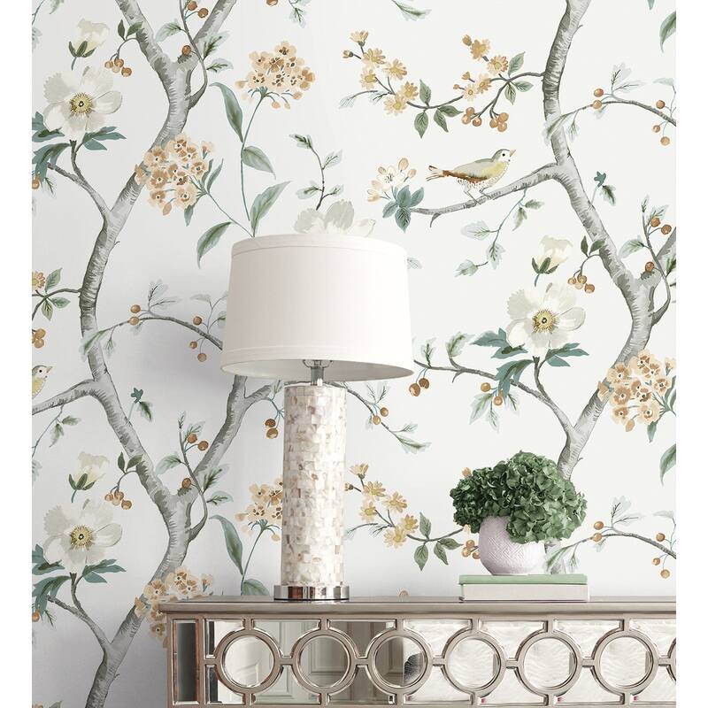 Lillian August Sparrow Haven Embossed Vinyl Unpasted Wallpaper