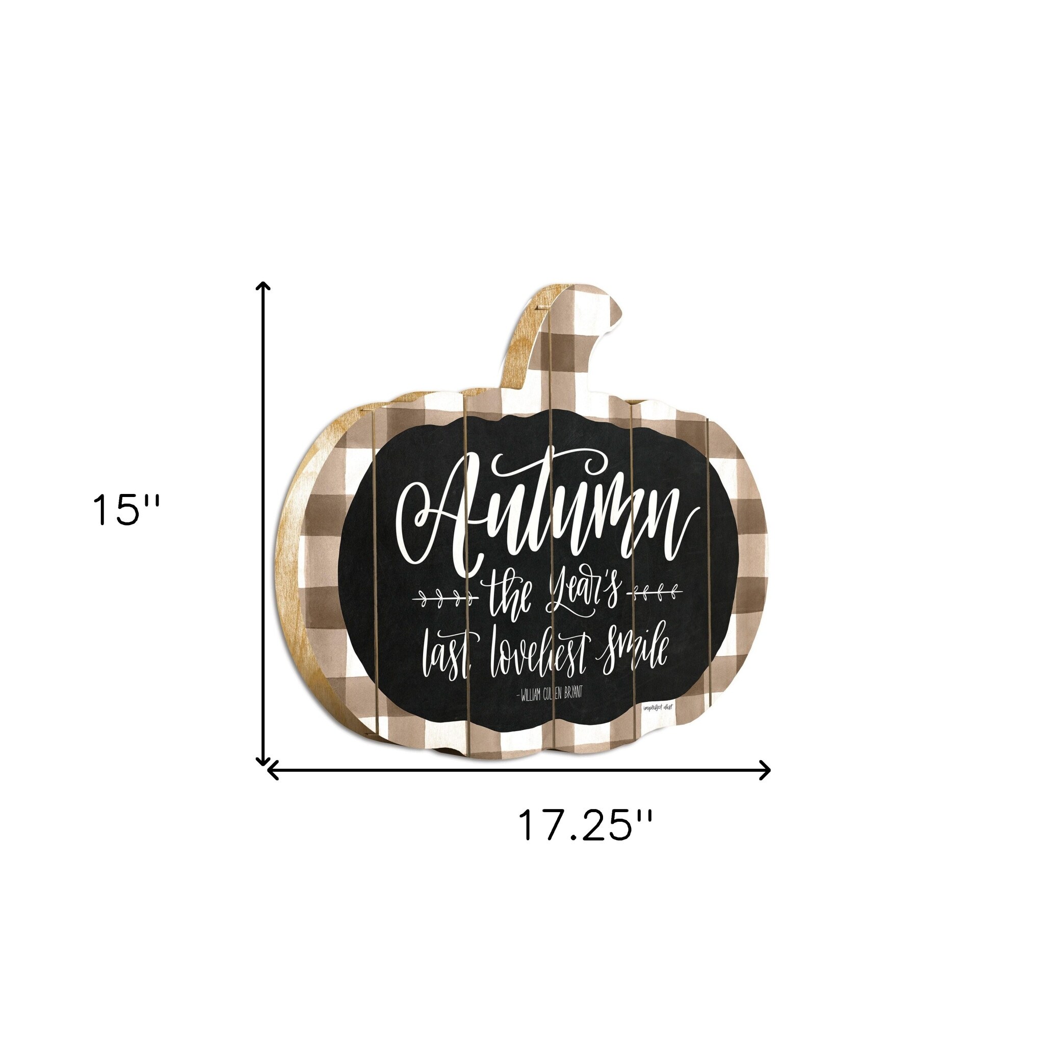 Autumn The Years Last Loveliest Smile Pumpkin Shape Wall Art Autumn The Years Last Loveliest Smile Pumpkin Shape Wall Art