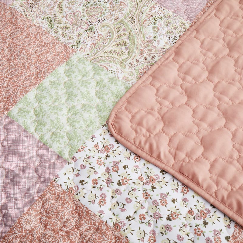 3-Piece Reversible Ultra Lighweight Coverlet Premium Microfiber Bedspread Quilt Set