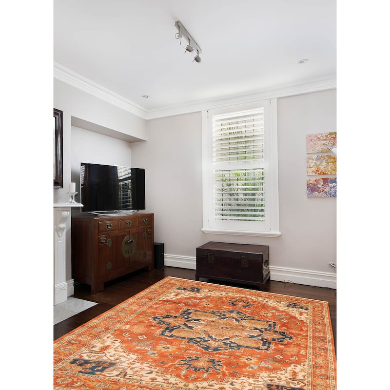 ECARPETGALLERY Hand-knotted Jules Sultane Dark Copper Wool Rug - 8'1 x 11'0