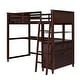 preview thumbnail 30 of 48, Twin Loft Bed with Drawers and Desk, Wooden Loft Bed with Shelves - White