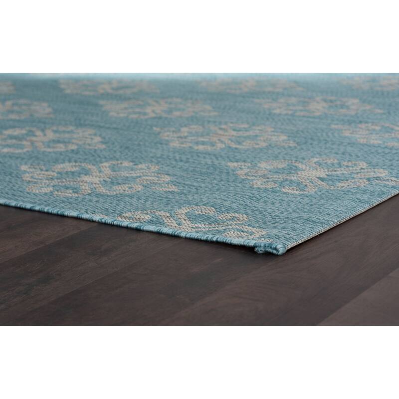 Colonnade Transitional Scroll Indoor/Outdoor Area Rug