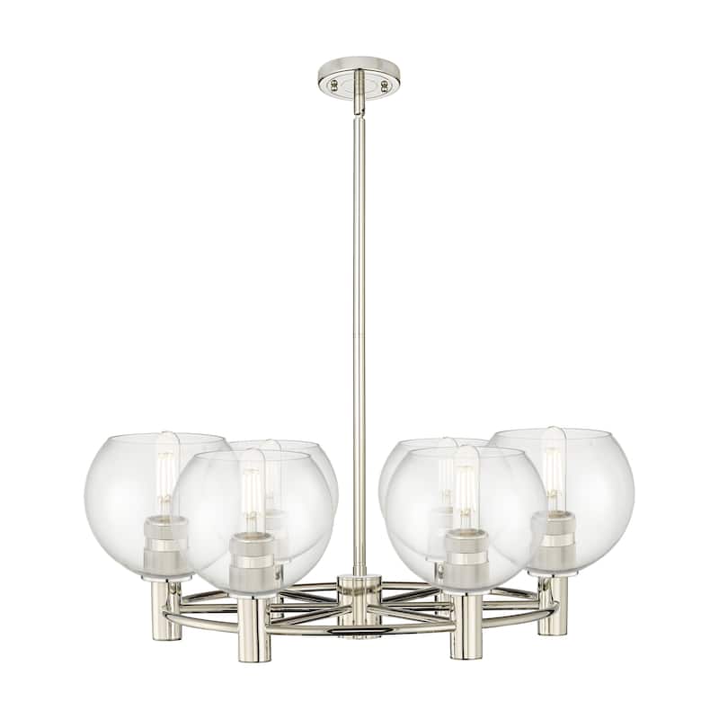 Innovations Lighting Downtown Urban - Crown Point - 6 Light 26" Athens Stem Hung Chandelier