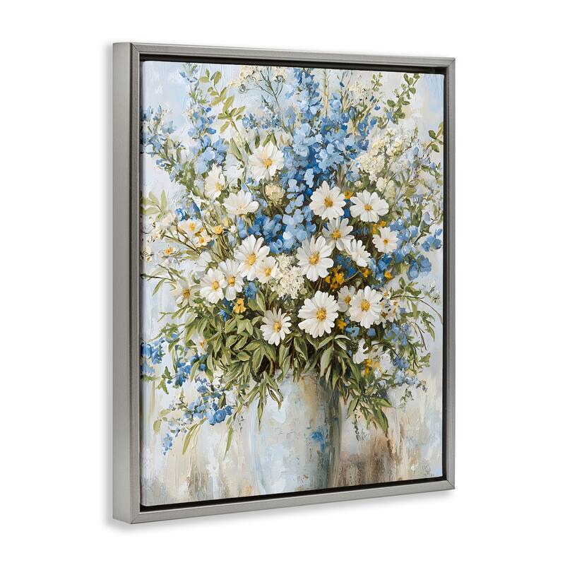 Stupell Heritage Style Bouquet Framed Floater Canvas Wall Art Design By Franklyn Gregory