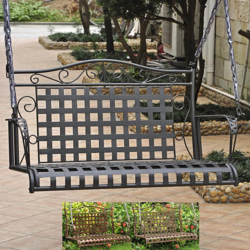 Mandalay Iron Porch Swing