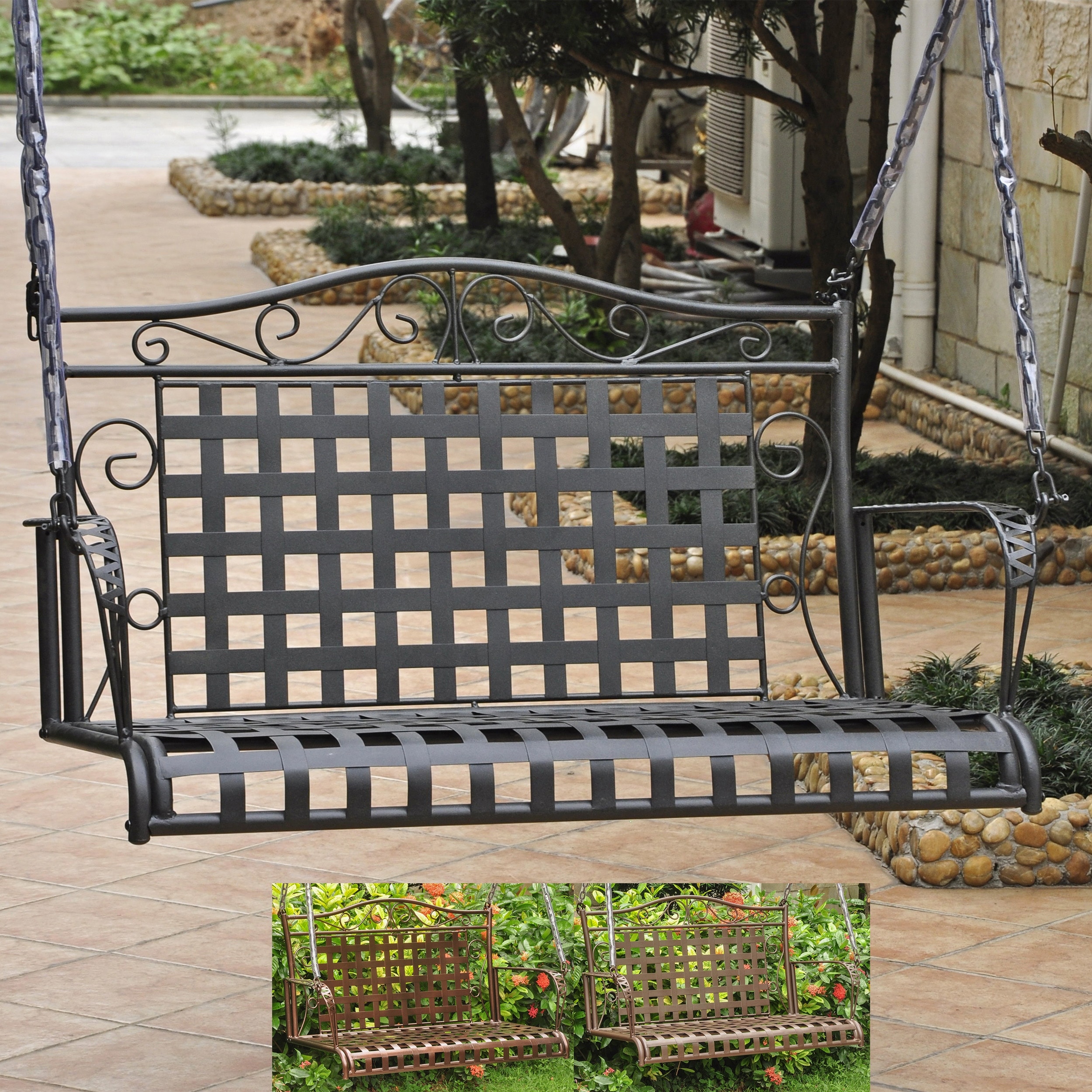 Mandalay Iron Porch Swing