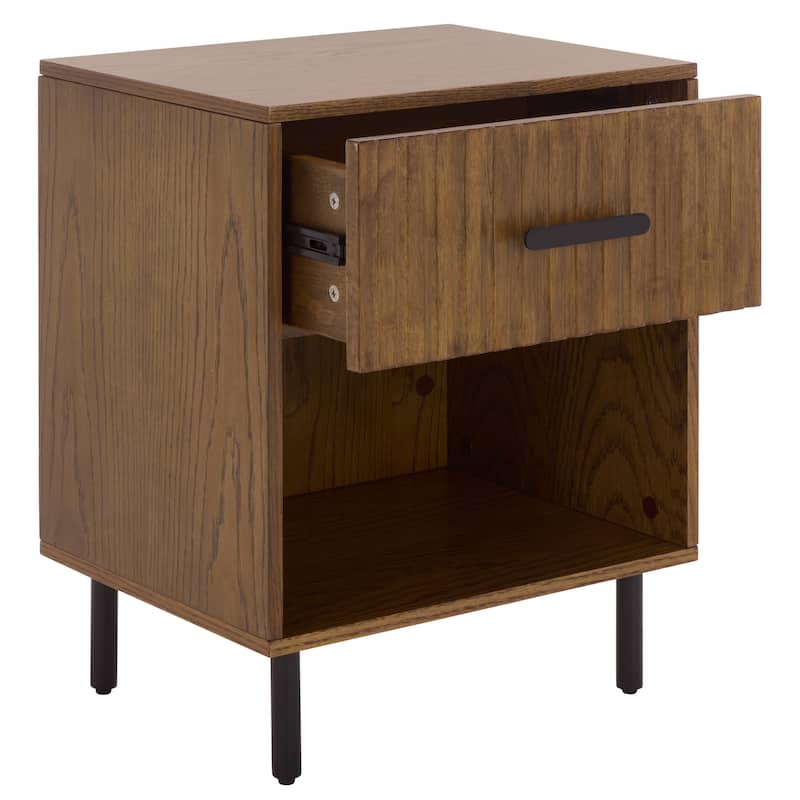SEI Furniture Amelin 1-Drawer 1-Shelf Nightstand