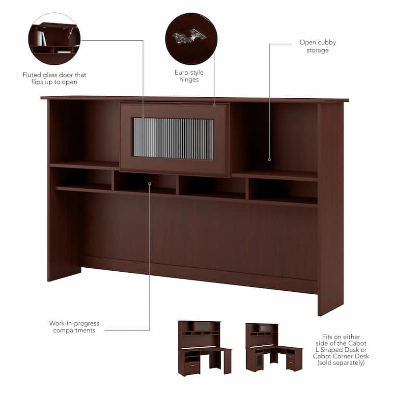 Cabot 60W Hutch by Bush Furniture