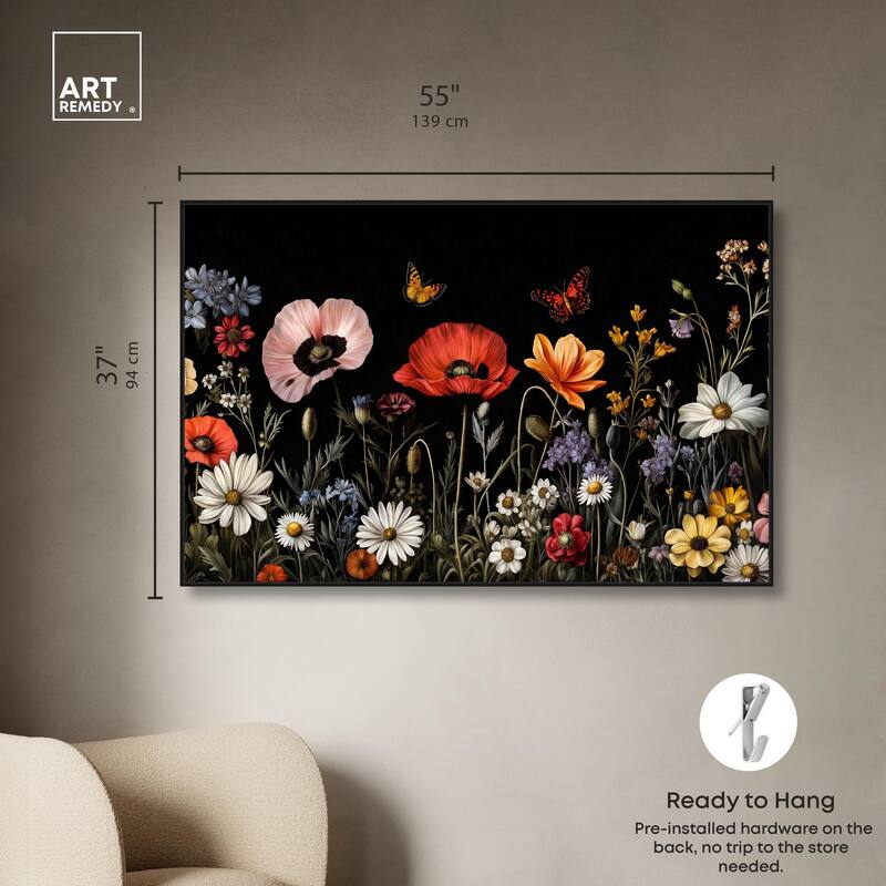 Wildflower Panorama Canvas by Art Remedy