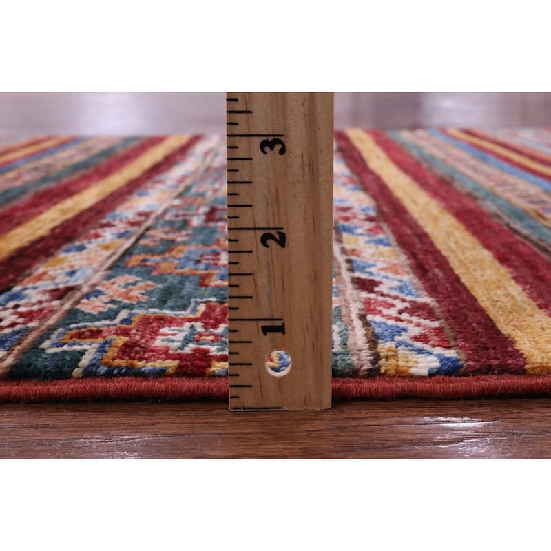 Golden Nile Khorjin Persian Gabbeh Hand Knotted Wool Rug - 2' 8" X 4' 2"