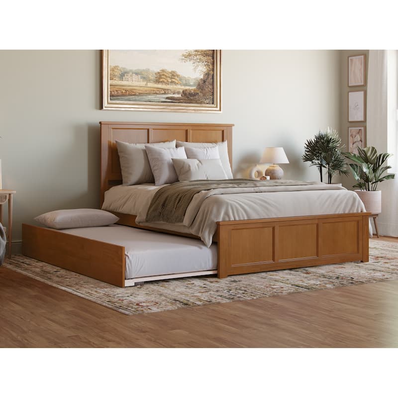 AFI Madison Platform Bed with Matching Footboard & Trundle