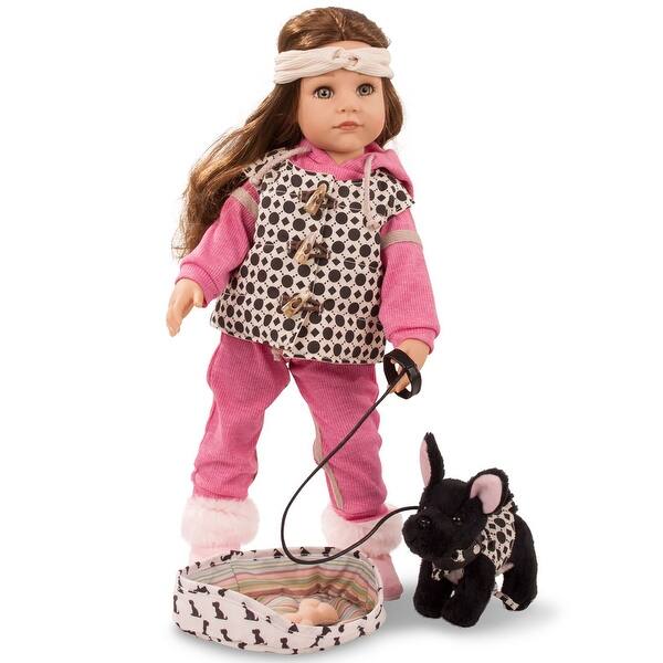 slide 2 of 5, Gotz: 19.5" Hannah Staycation Poseable Standing Doll with Long Brown Hair