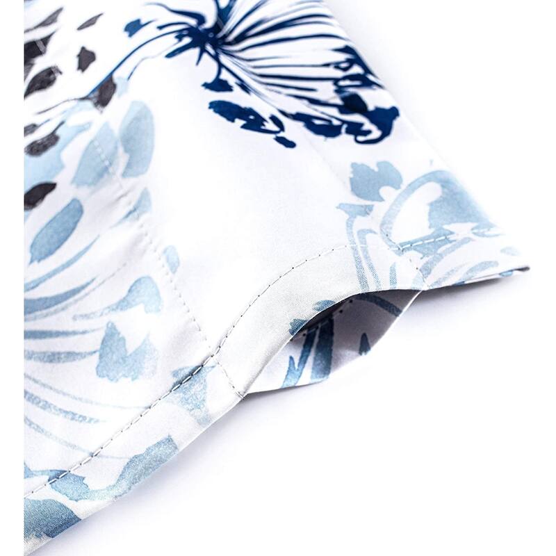 DriftAway Acacia Floral Blossom Watercolor Printed 100 Percent Blackout Thermal Insulated Window Curtain Valance