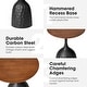 preview thumbnail 8 of 15, Glitzhome 22.25"H Metal Wine Bottle Shaped Accent Table With Wooden Top