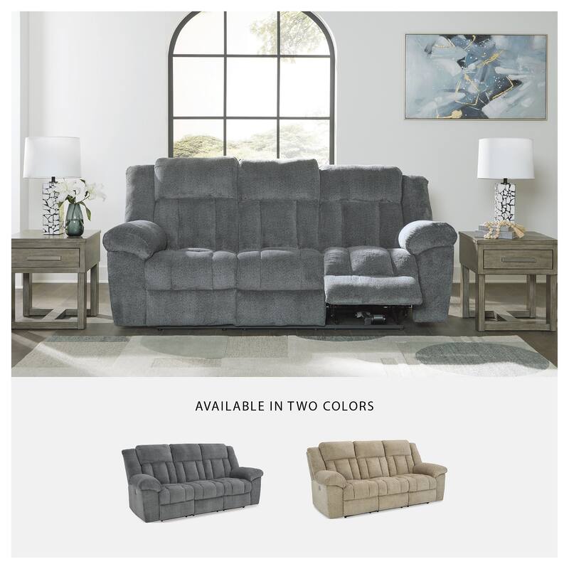 Signature Design by Ashley Tip-Off Power Reclining Sofa - 91"W x 42"D x 45"H