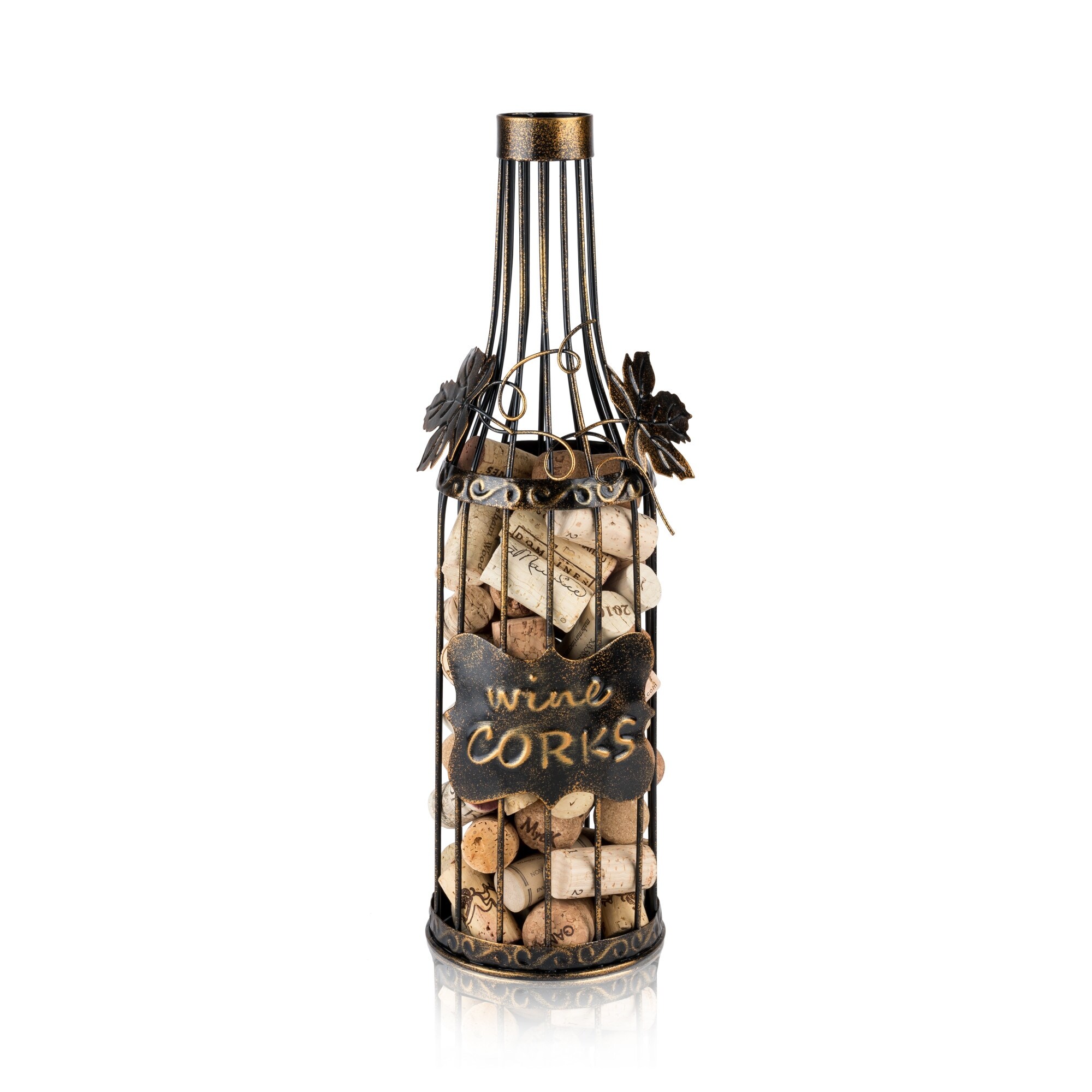 Wine glass discount cork holder