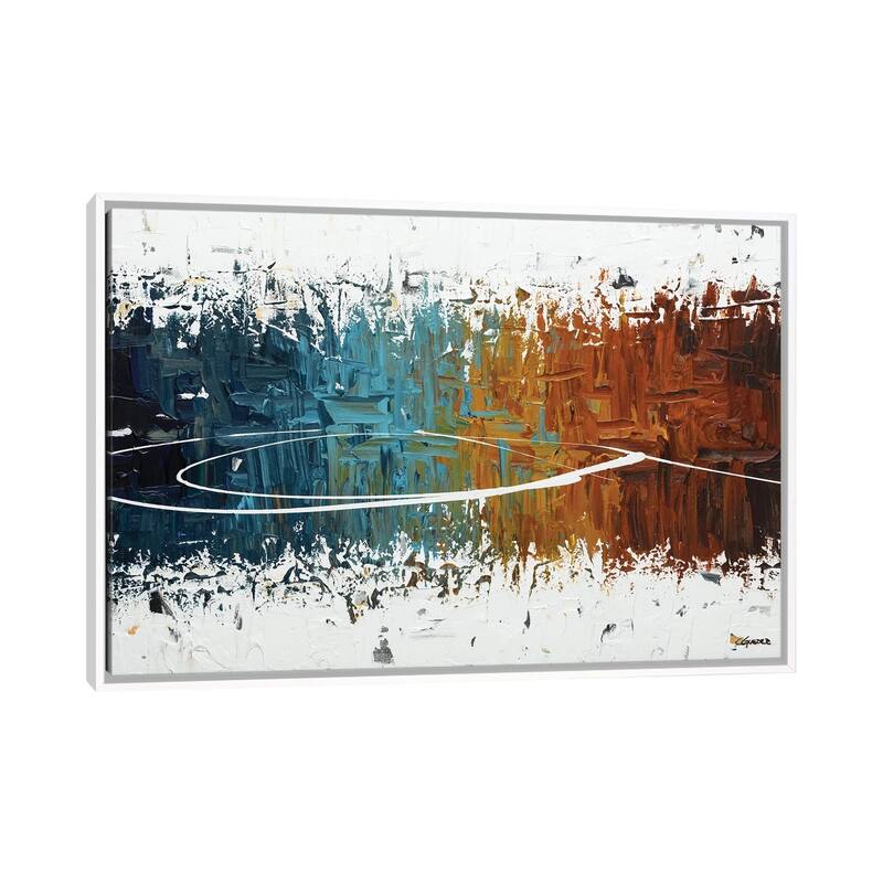 iCanvas "Eye of the Beholder" by Carmen Guedez Framed Canvas Print - White - 18x26