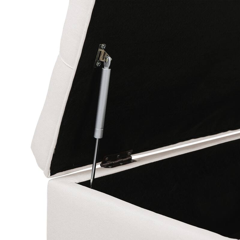 Tufted Upholstered Storage Bench Ottoman with Hidden Storage for Bedroom, or Living Room