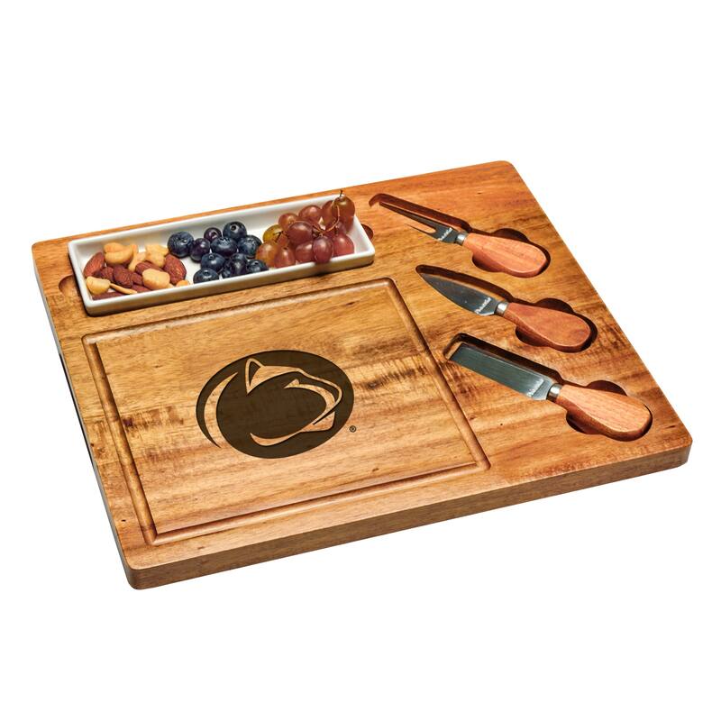 NCAA Penn State Nittany Lions Acacia Charcuterie Board Set