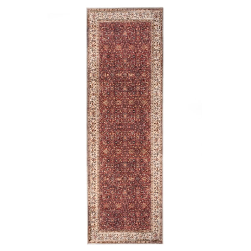 Superior Toucan Medallion Non-Slip Washable Indoor Area Rug