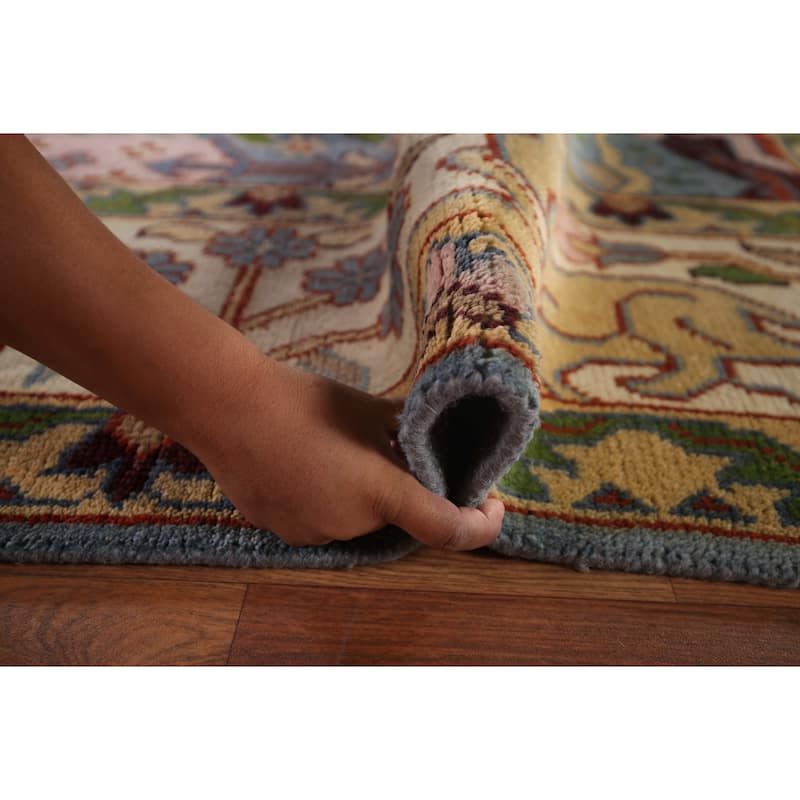 Hunting Animals Ziegler Large Indian Rug Handmade Wool Carpet - 9'10"x 13'10"