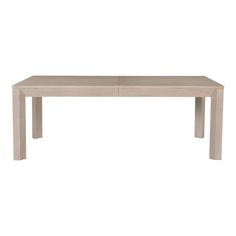Furniture of America Durem Modern 118-inch Solid Wood Extendable Dining Table with Leaf
