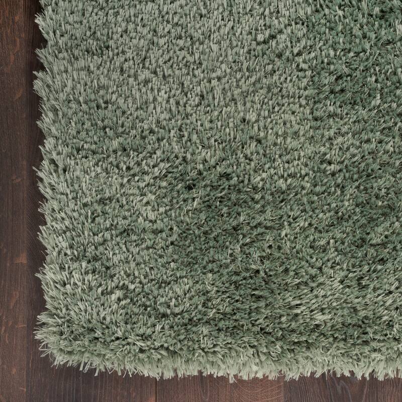 Nourison Lush Shag Contemporary Solid Shag Area Rug