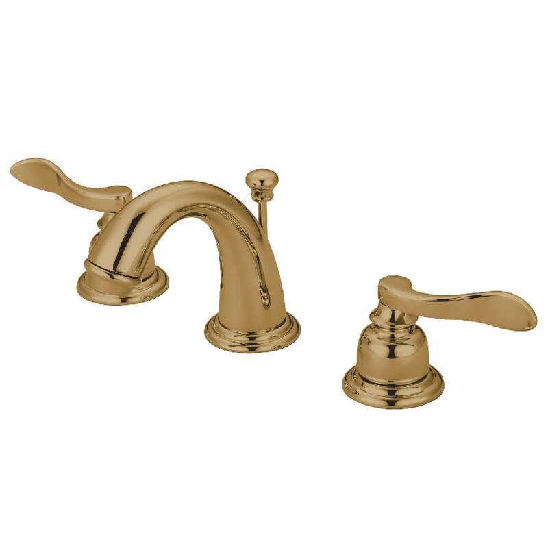 Kingston Brass NuWave French 1.2 GPM Widespread Bathroom Faucet with - Polished Brass