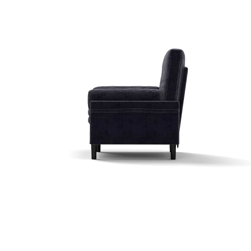 Corduroy Multi-Functional Adjustable Sofa, Convertible Lounge Chair and Guest Bed