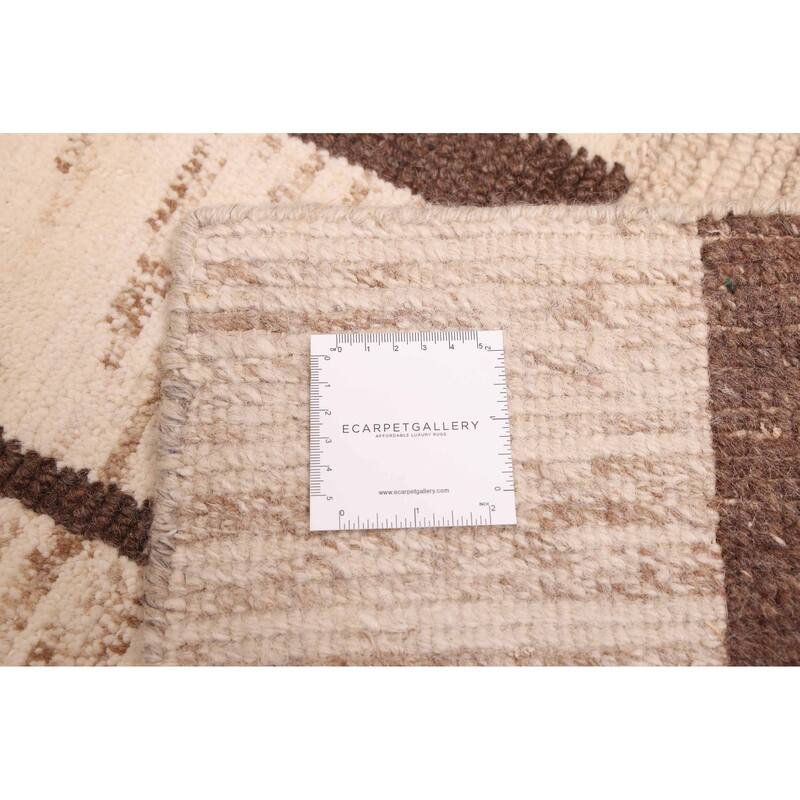 ECARPETGALLERY Hand-knotted Opulence Ivory, Tan Wool Rug - 7'11 x 9'11
