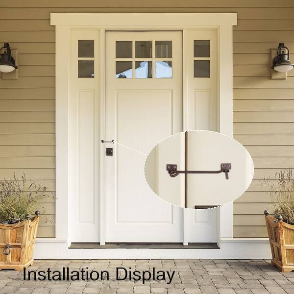 Shop Cabin Hooks Metal Privacy Hooks Door With Screws Lock For