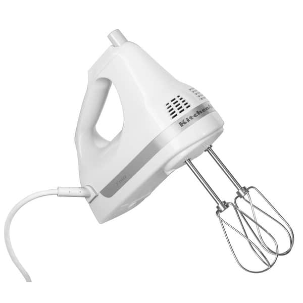 slide 2 of 2, KitchenAid Refurbished 7-Speed Hand Mixer, RRKHM7 White