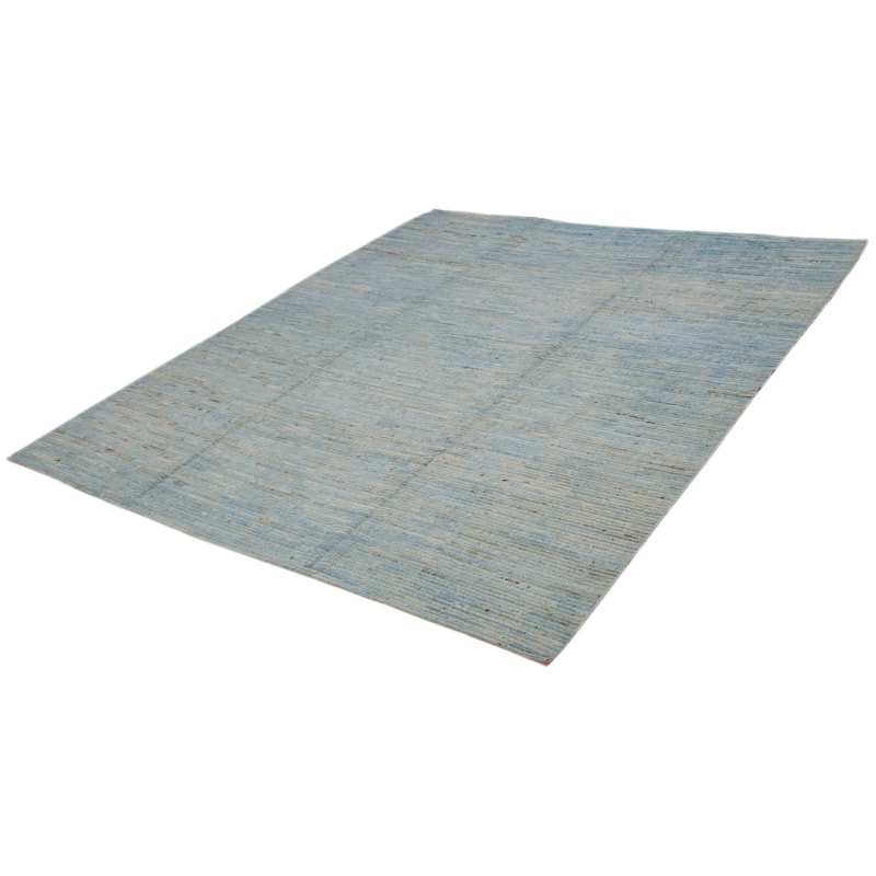ECARPETGALLERY Hand-knotted Finest Peshawar Ziegler Blue Wool Rug - 10'3 x 11'7