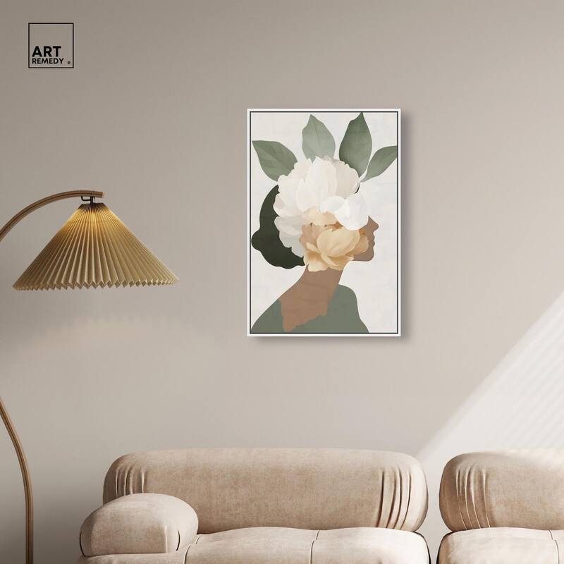 Floral Headpiece II Canvas by Art Remedy