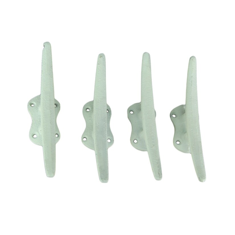 Shop Set Of 4 Cast Iron Nautical Cleat Wall Hooks Drawer Pulls